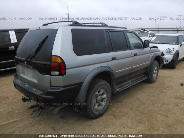 JA4LS31H9YP050986 - 2000 MITSUBISHI MONTERO SPORT LS/SPORT XLS SILVER photo 4