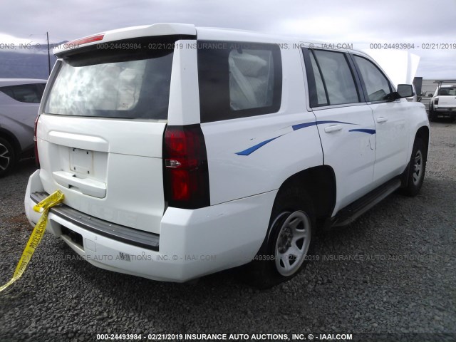 1GNSKFEC4GR379509 - 2016 CHEVROLET TAHOE SPECIAL WHITE photo 4