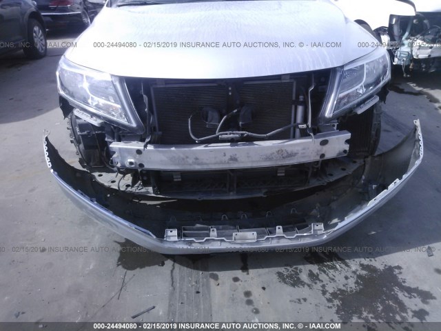 5N1AR2MN4DC679556 - 2013 NISSAN PATHFINDER S/SV/SL/PLATINUM SILVER photo 6