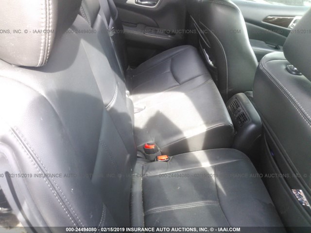 5N1AR2MN4DC679556 - 2013 NISSAN PATHFINDER S/SV/SL/PLATINUM SILVER photo 8