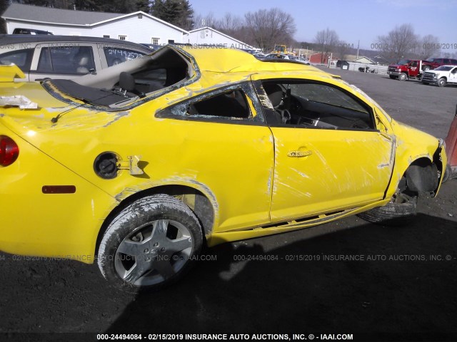 1G1AM15B977219963 - 2007 CHEVROLET COBALT SS YELLOW photo 6