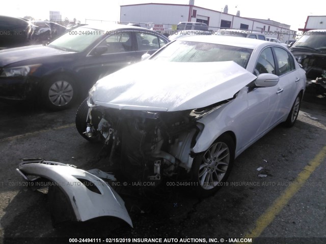 KMHGC4DE5BU136926 - 2011 HYUNDAI GENESIS 3.8L WHITE photo 2