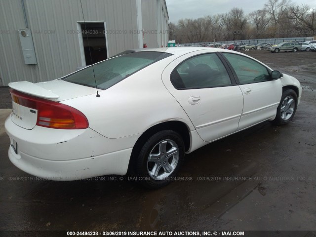 2B3HD56G63H522741 - 2003 DODGE INTREPID ES WHITE photo 4