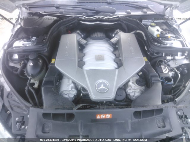 WDDGF77X59F223644 - 2009 MERCEDES-BENZ C 63 AMG SILVER photo 10