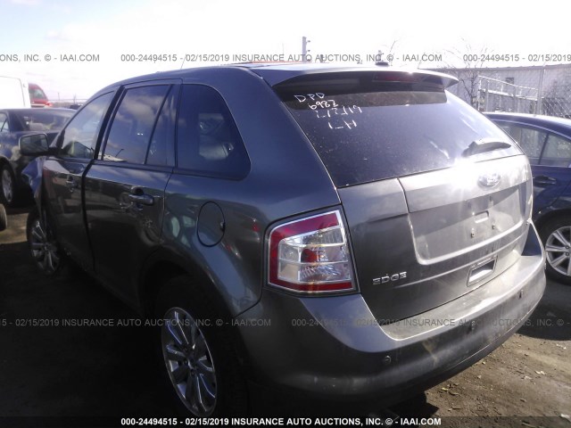 2FMDK3JCXABA16983 - 2010 FORD EDGE SEL GRAY photo 3