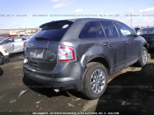 2FMDK3JCXABA16983 - 2010 FORD EDGE SEL GRAY photo 4