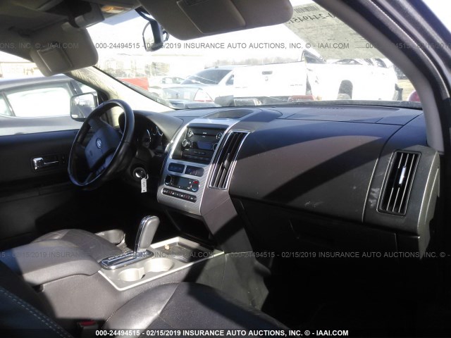 2FMDK3JCXABA16983 - 2010 FORD EDGE SEL GRAY photo 5