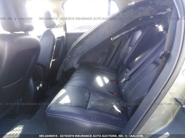 2FMDK3JCXABA16983 - 2010 FORD EDGE SEL GRAY photo 8