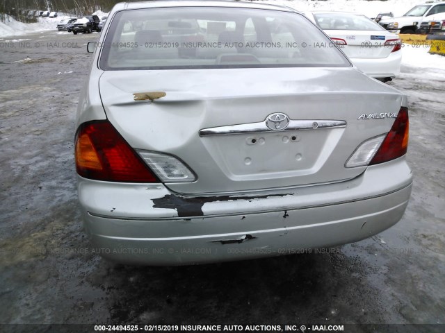 4T1BF28B92U223489 - 2002 TOYOTA AVALON XL/XLS SILVER photo 6