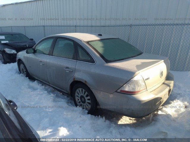 1MEHM40W88G604948 - 2008 MERCURY SABLE LUXURY SILVER photo 3