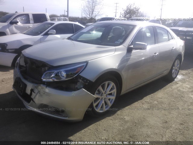 1G11H5SA2DF183865 - 2013 CHEVROLET MALIBU LTZ ოქროსფერი ფოტო 2