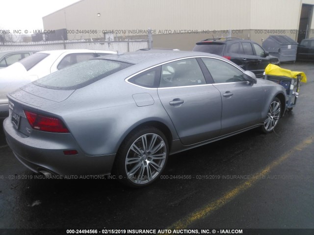 WAUYGAFC1CN178509 - 2012 AUDI A7 PREMIUM PLUS GRAY photo 4