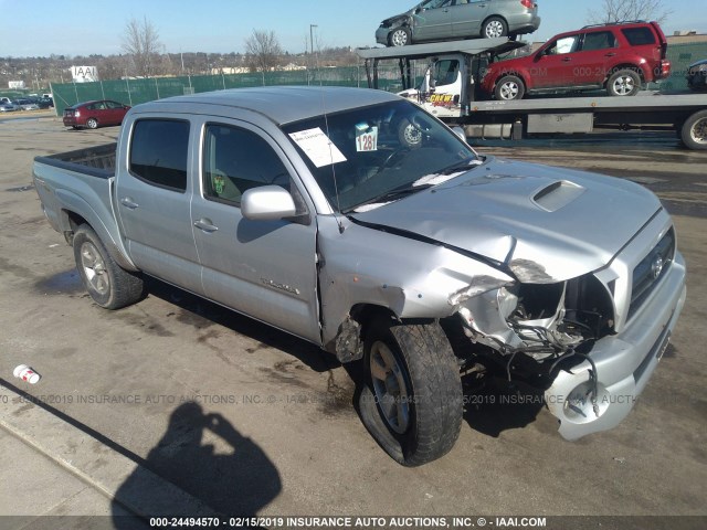 5TELU42N45Z125415 - 2005 TOYOTA TACOMA DOUBLE CAB 银色 照片 1
