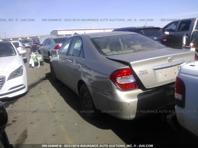 4T1BF32K23U567018 - 2003 TOYOTA CAMRY LE/XLE/SE GOLD photo 3