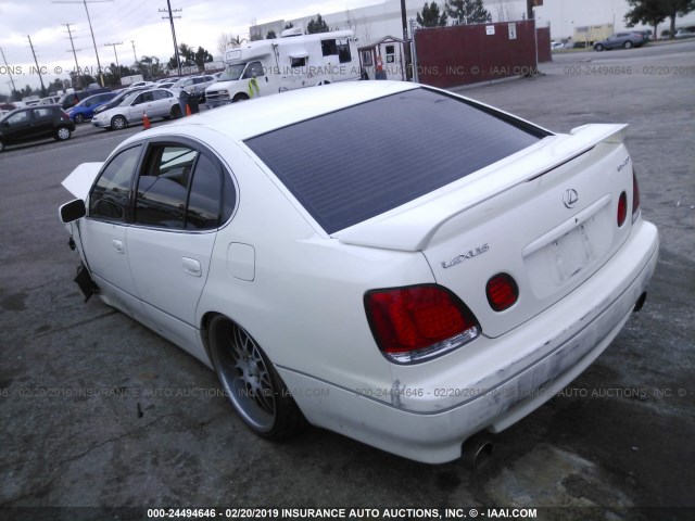 JT8BH68X4X0017057 - 1999 LEXUS GS 400 WHITE photo 3