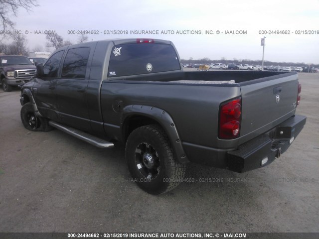 3D7KS29A97G798634 - 2007 DODGE RAM 2500 GRAY photo 3