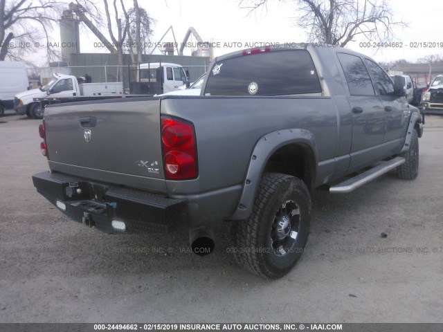 3D7KS29A97G798634 - 2007 DODGE RAM 2500 GRAY photo 4