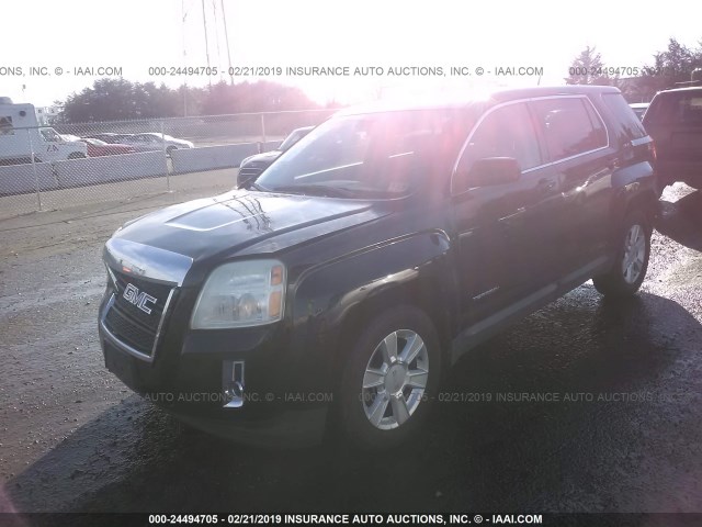 2CTALBEWXA6227312 - 2010 GMC TERRAIN SLE BLACK photo 2