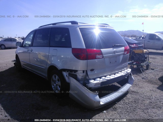 5TDZA23C44S071937 - 2004 TOYOTA SIENNA CE/LE SILVER photo 3