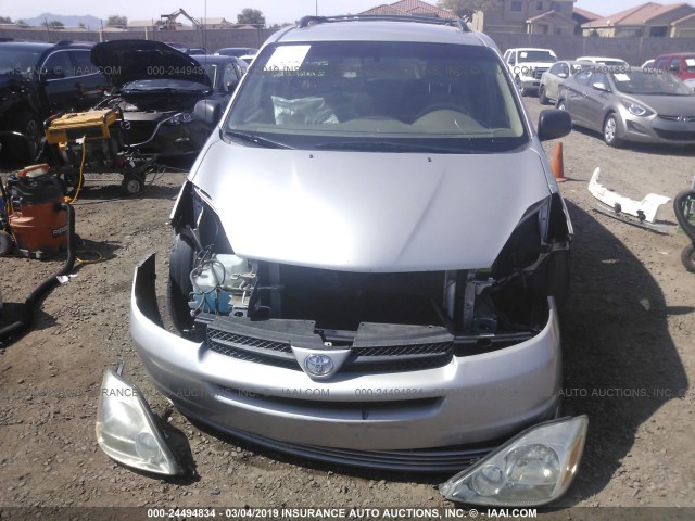 5TDZA23C44S071937 - 2004 TOYOTA SIENNA CE/LE SILVER photo 6