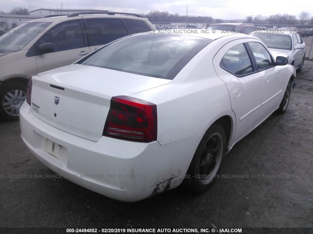 2B3KA43RX6H314557 - 2006 DODGE CHARGER SE/SXT WHITE photo 4