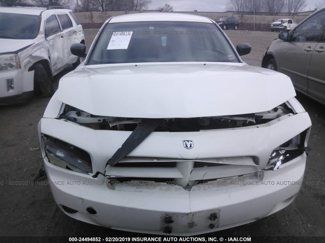 2B3KA43RX6H314557 - 2006 DODGE CHARGER SE/SXT WHITE photo 6