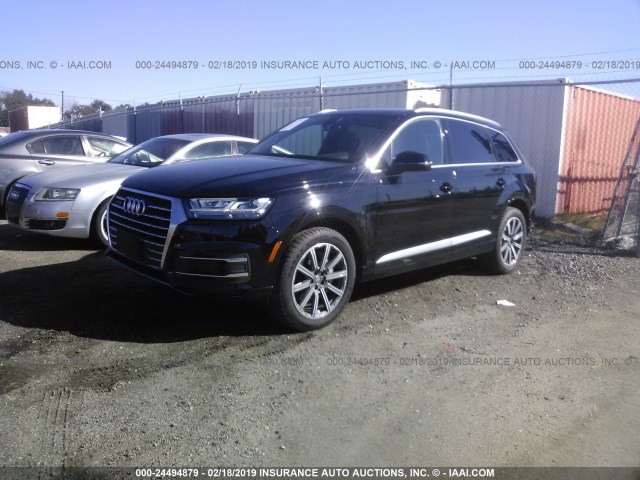 WA1LHAF77JD011274 - 2018 AUDI Q7 PREMIUM PLUS BLACK photo 2