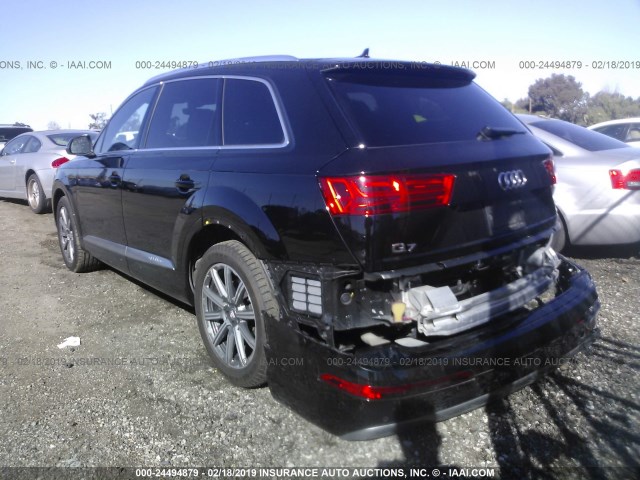 WA1LHAF77JD011274 - 2018 AUDI Q7 PREMIUM PLUS BLACK photo 3