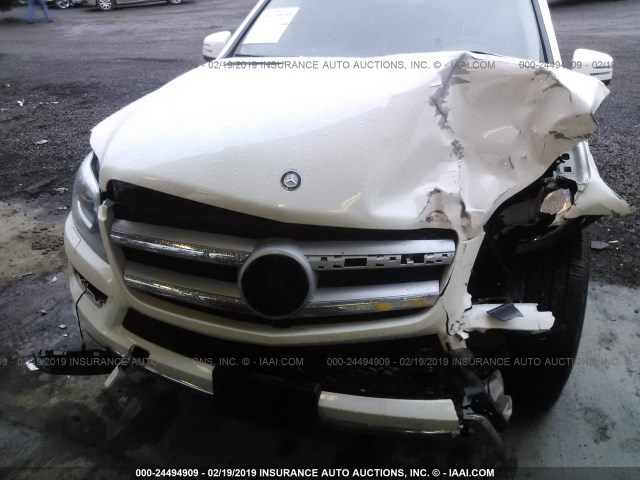 4JGDF6EE9FA477211 - 2015 MERCEDES-BENZ GL 450 4MATIC WHITE photo 6