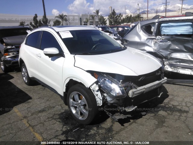 3CZRU5H71GM729734 - 2016 HONDA HR-V EXL WHITE photo 1