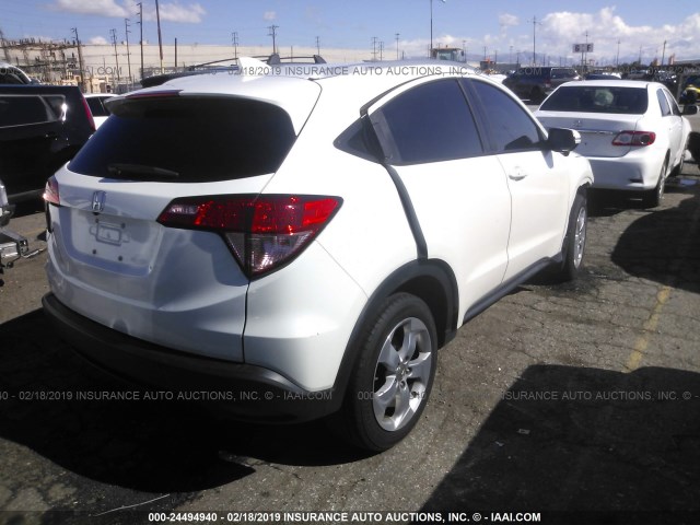 3CZRU5H71GM729734 - 2016 HONDA HR-V EXL WHITE photo 4