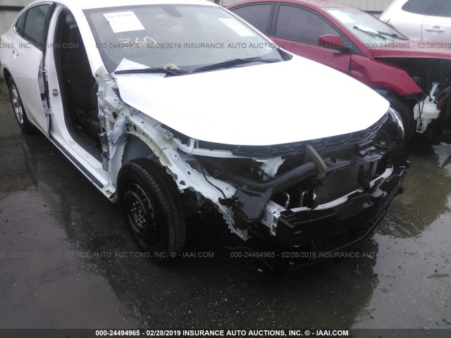 1G1ZB5ST5JF279846 - 2018 CHEVROLET MALIBU LS WHITE photo 6