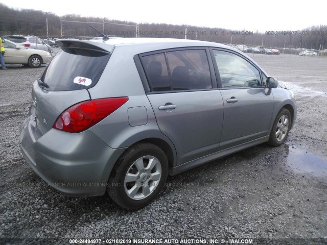 3N1BC1CP6AL441105 - 2010 NISSAN VERSA S/SL GRAY photo 4