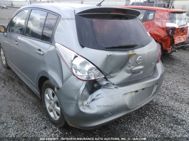 3N1BC1CP6AL441105 - 2010 NISSAN VERSA S/SL GRAY photo 6