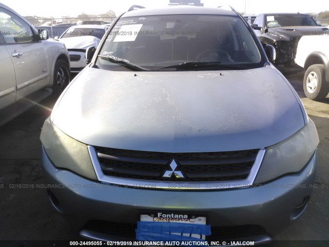 JA4MT41X87U006878 - 2007 MITSUBISHI OUTLANDER XLS BLUE photo 6