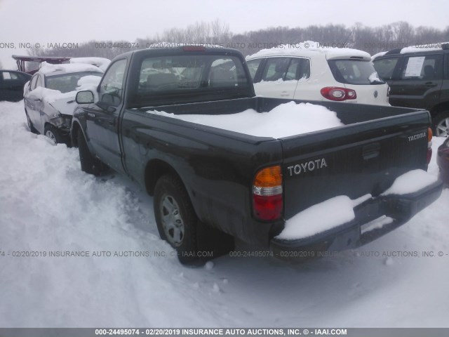 5TENL42N53Z207906 - 2003 TOYOTA TACOMA BLACK photo 3