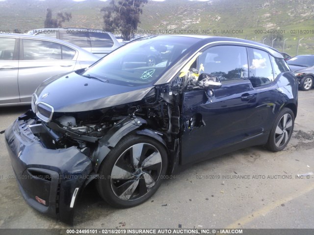 WBY7Z4C58JVC34511 - 2018 BMW I3 REX Navy photo 2