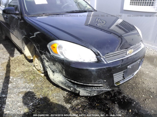 2G1WS583089223858 - 2008 CHEVROLET IMPALA POLICE BLACK photo 6