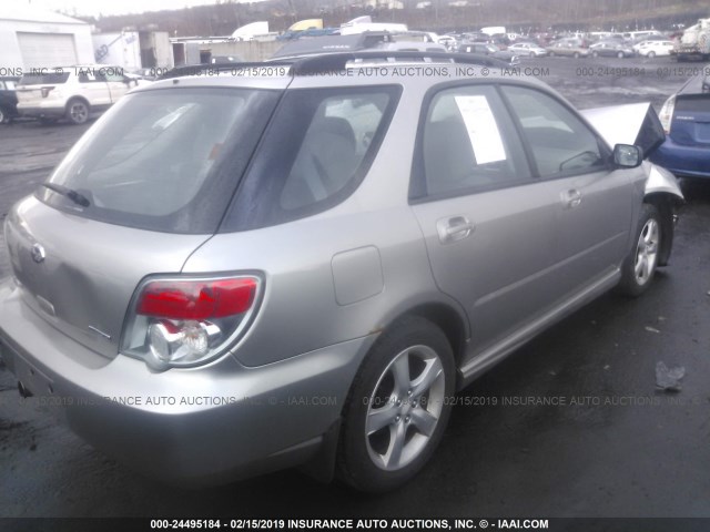 JF1GG67676H808319 - 2006 SUBARU IMPREZA 2.5I SPORTS WAGON SILVER photo 4