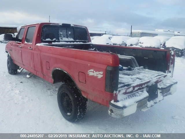 1FTJW36F8SEA17554 - 1995 FORD F350 RED photo 3