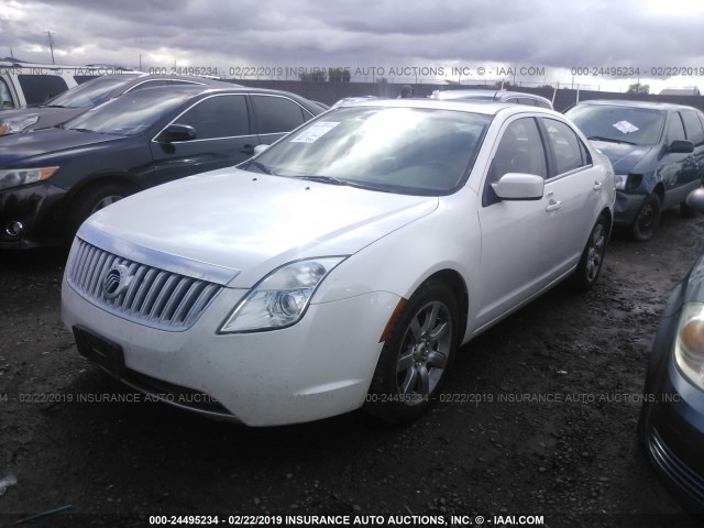 3MEHM0JA1AR649532 - 2010 MERCURY MILAN PREMIER WHITE photo 2