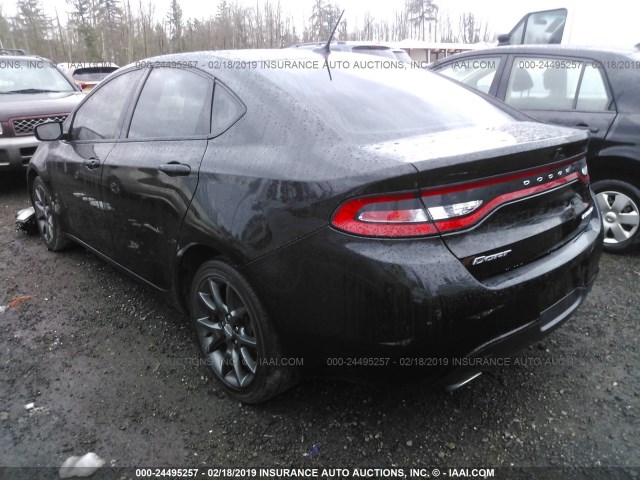 1C3CDFBB5FD279194 - 2015 DODGE DART SXT BLACK photo 3