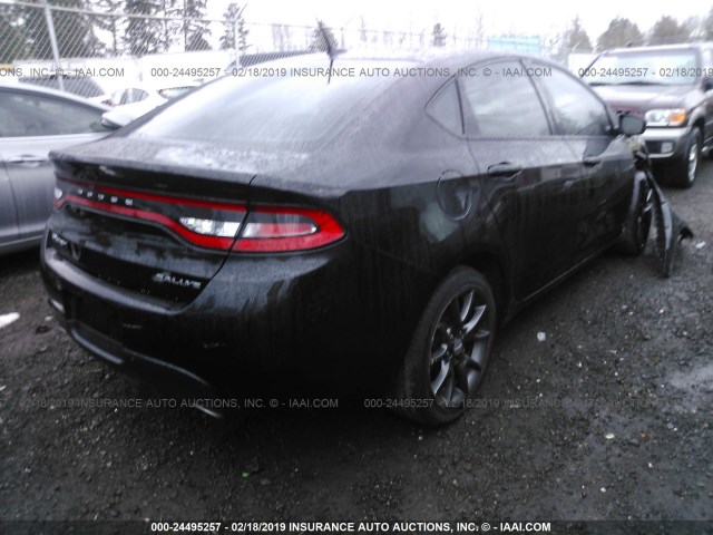 1C3CDFBB5FD279194 - 2015 DODGE DART SXT BLACK photo 4