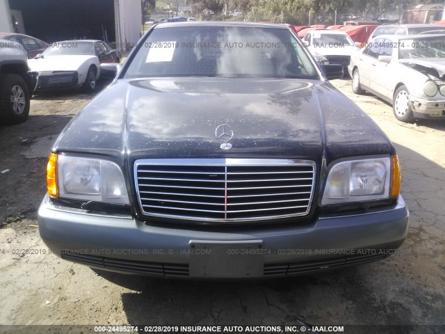 WDBGA43E4PA100020 - 1993 MERCEDES-BENZ 400 SEL BLACK photo 6