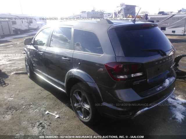 3C4PDDGG3GT210893 - 2016 DODGE JOURNEY CROSSROAD GRAY photo 3