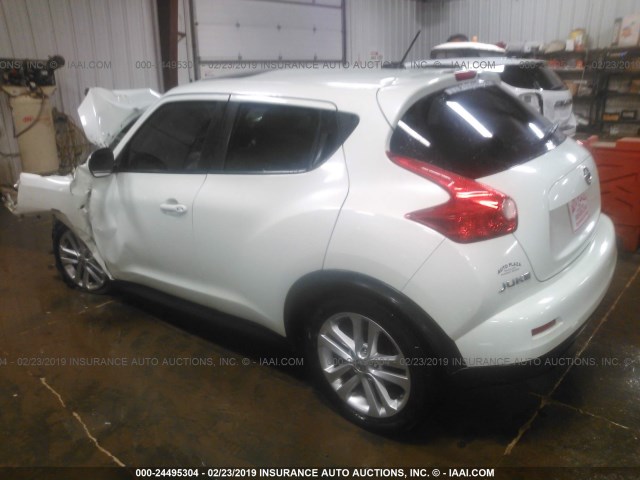 JN8AF5MVXCT117937 - 2012 NISSAN JUKE S/SV/SL WHITE photo 3