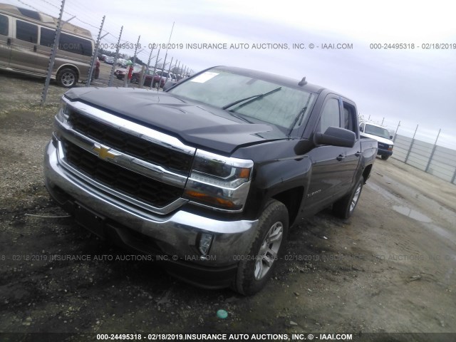 3GCUKREC8GG208460 - 2016 CHEVROLET SILVERADO K1500 LT BLACK photo 2