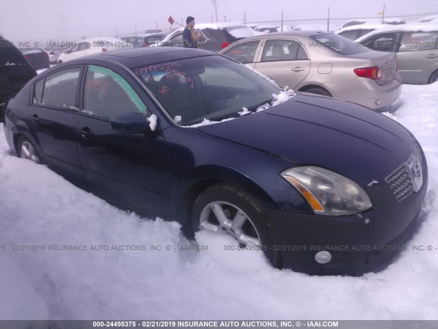 1N4BA41EX4C863275 - 2004 NISSAN MAXIMA SE/SL Dark Blue photo 1