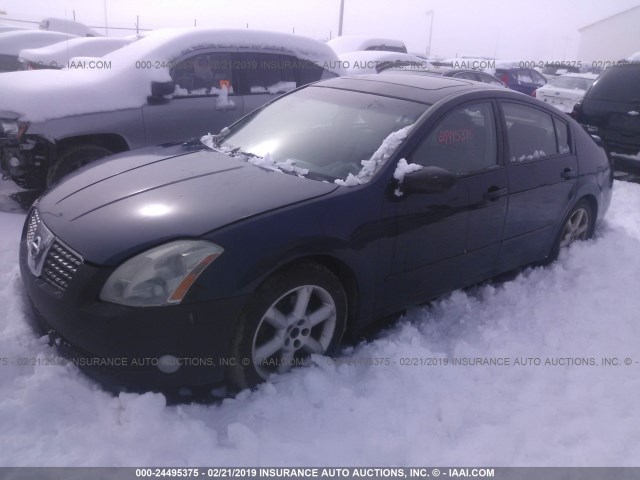 1N4BA41EX4C863275 - 2004 NISSAN MAXIMA SE/SL Dark Blue photo 2