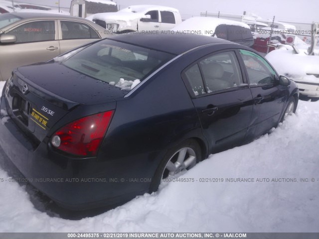 1N4BA41EX4C863275 - 2004 NISSAN MAXIMA SE/SL Dark Blue photo 4